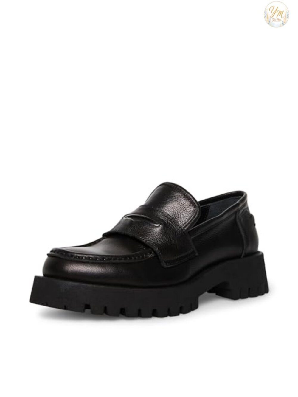 Steve Madden Lawrence Loafer Round Toe Block Heel Pull-On Casual